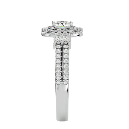 Tessa Double Halo Diamond Engagement Ring