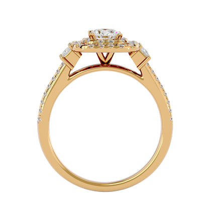 Tessa Double Halo Diamond Engagement Ring