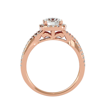 Juliette Halo Diamond Engagement Ring