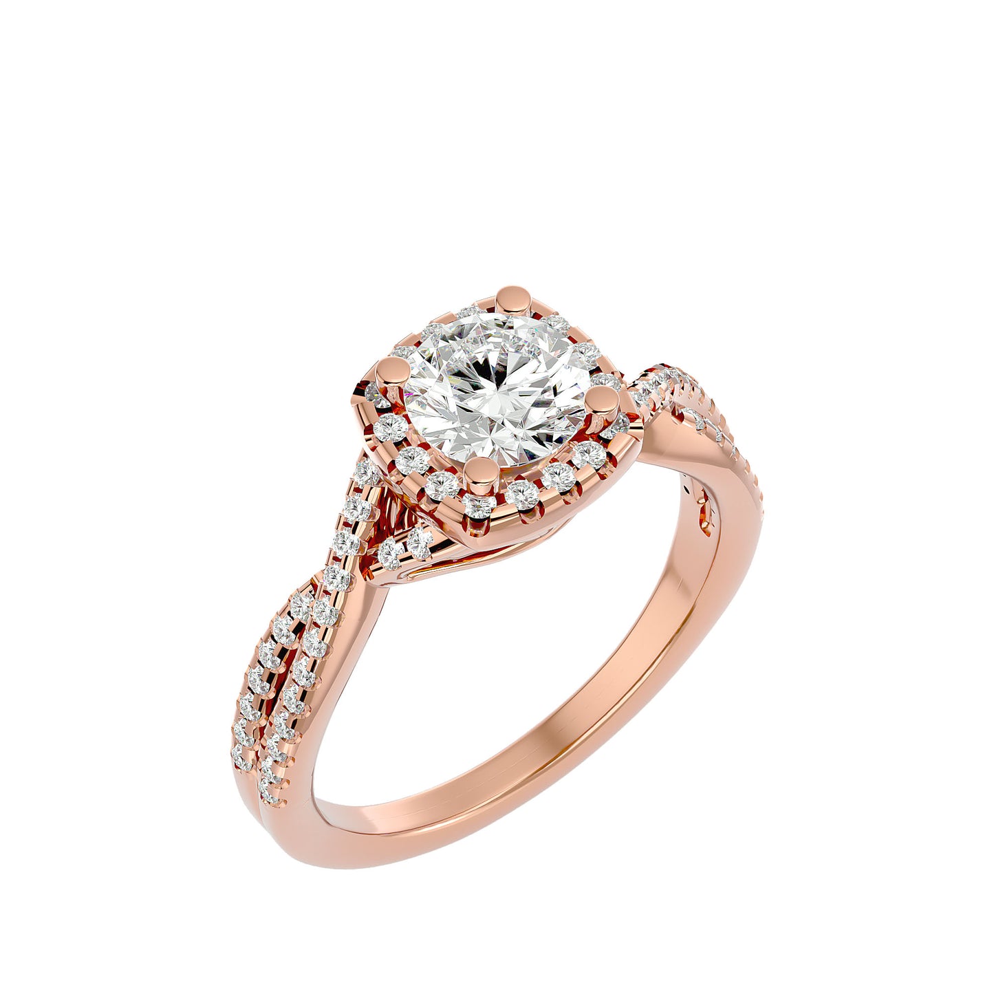 Juliette Halo Diamond Engagement Ring