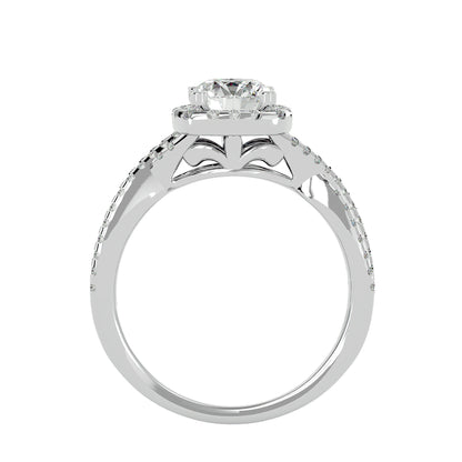 Juliette Halo Diamond Engagement Ring