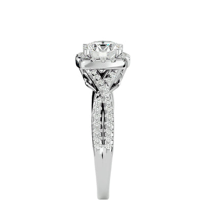 Juliette Halo Diamond Engagement Ring