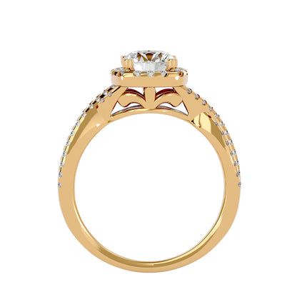 Juliette Halo Diamond Engagement Ring