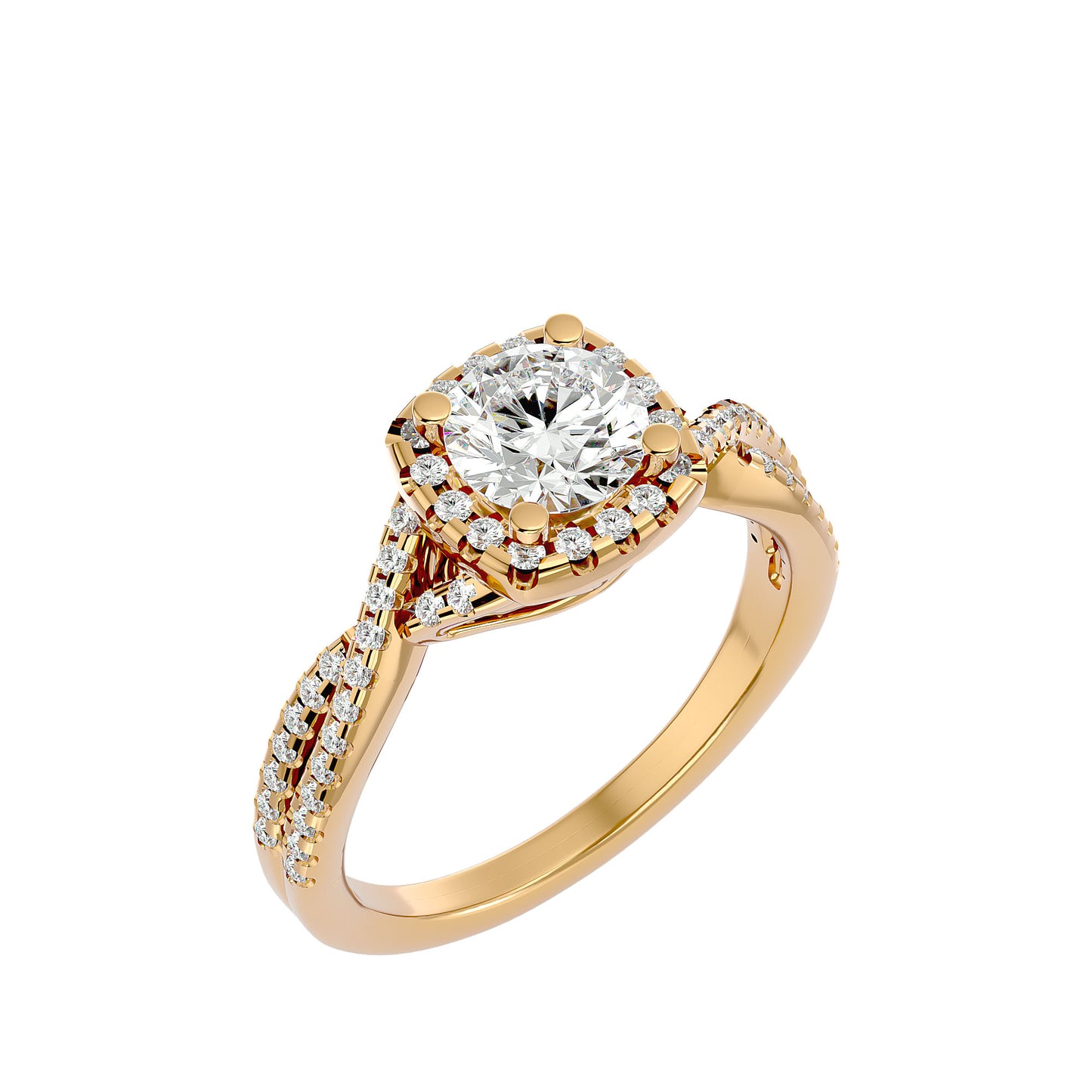Juliette Halo Diamond Engagement Ring