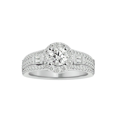 Vivienne Halo Diamond Engagement Ring