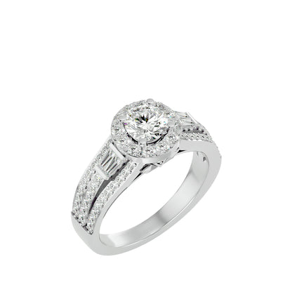 Vivienne Halo Diamond Engagement Ring