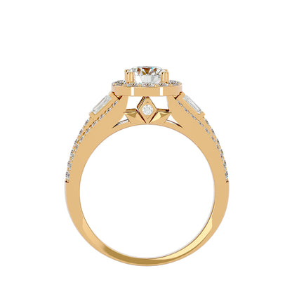 Vivienne Halo Diamond Engagement Ring