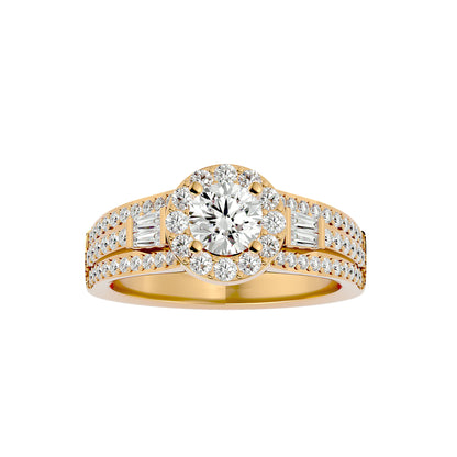 Vivienne Halo Diamond Engagement Ring