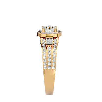 Vivienne Halo Diamond Engagement Ring