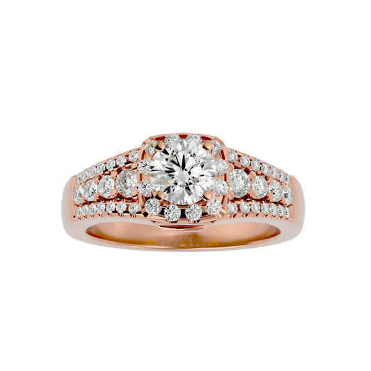 Aline Halo Diamond Engagement Ring