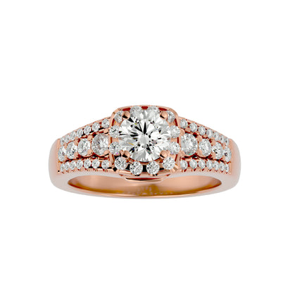 Aline Halo Diamond Engagement Ring