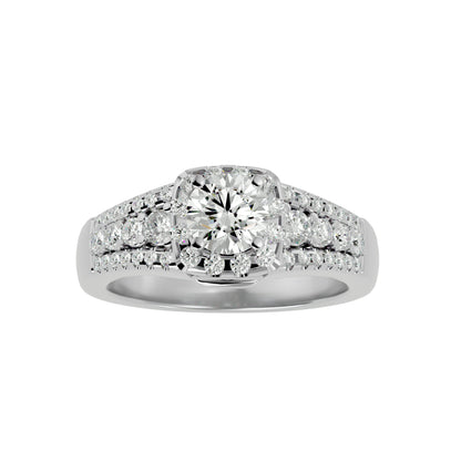 Aline Halo Diamond Engagement Ring