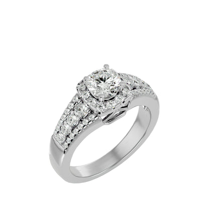 Aline Halo Diamond Engagement Ring