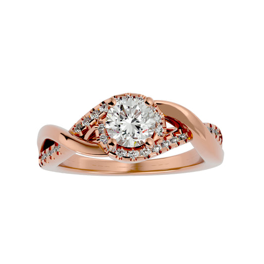 Samira Halo Diamond Engagement Ring