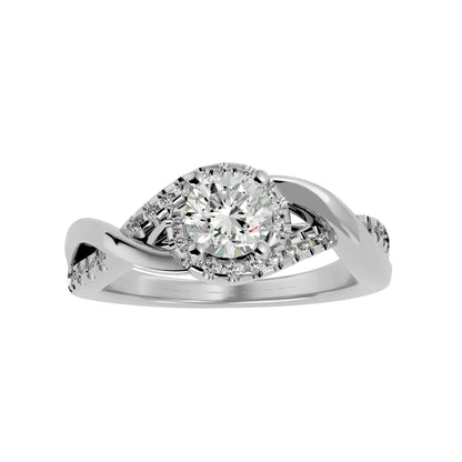 Samira Halo Diamond Engagement Ring