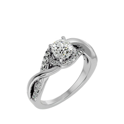 Samira Halo Diamond Engagement Ring