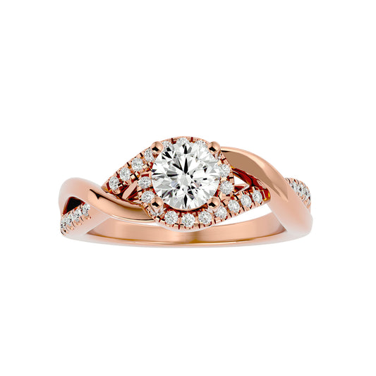 Hana Bypass Diamond Engagement Ring