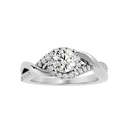 Hana Bypass Diamond Engagement Ring