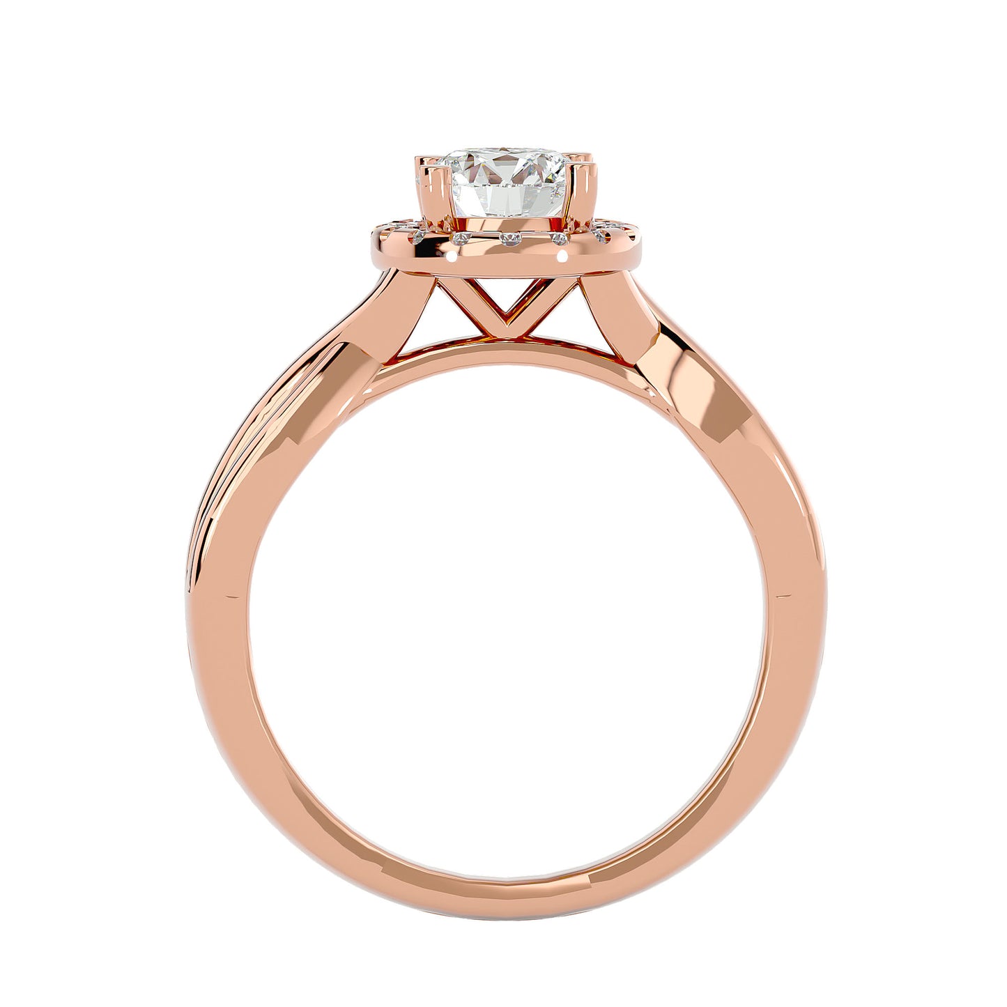 Emilia Halo Diamond Engagement Ring