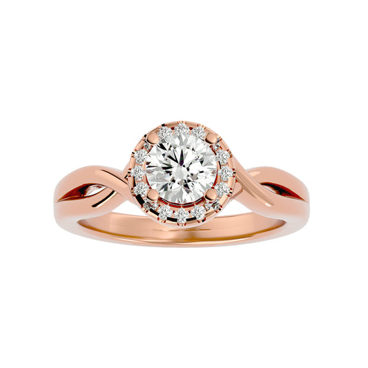 Emilia Halo Diamond Engagement Ring