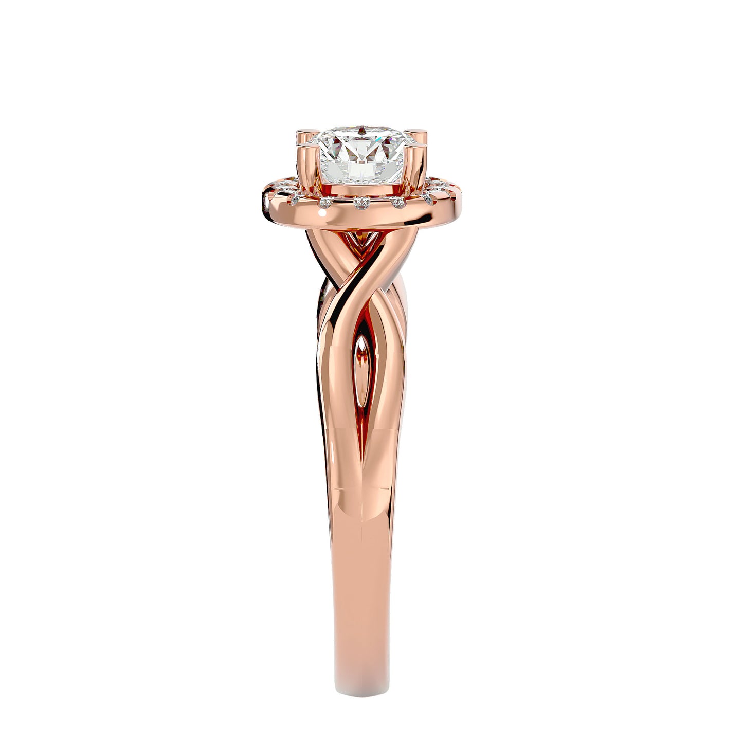 Emilia Halo Diamond Engagement Ring