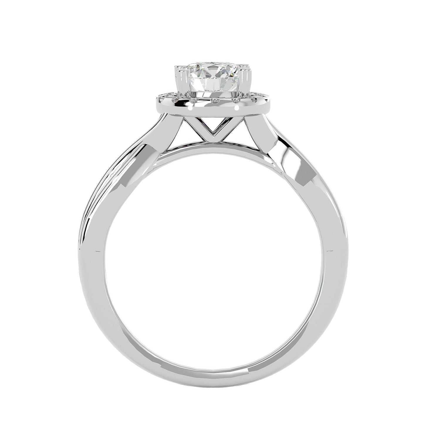 Emilia Halo Diamond Engagement Ring