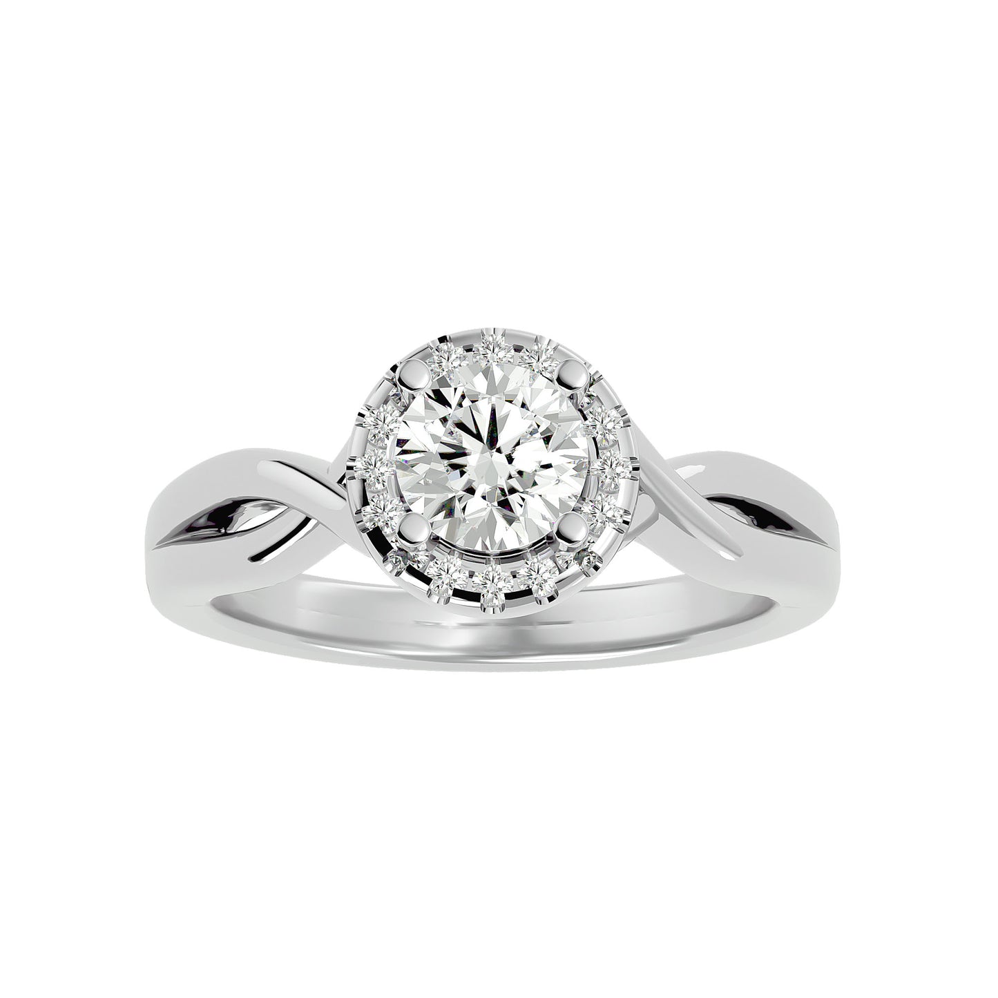 Emilia Halo Diamond Engagement Ring