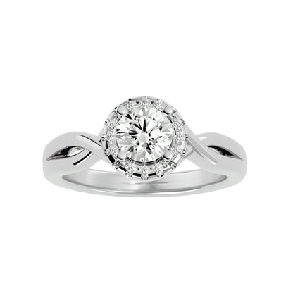 Emilia Halo Diamond Engagement Ring