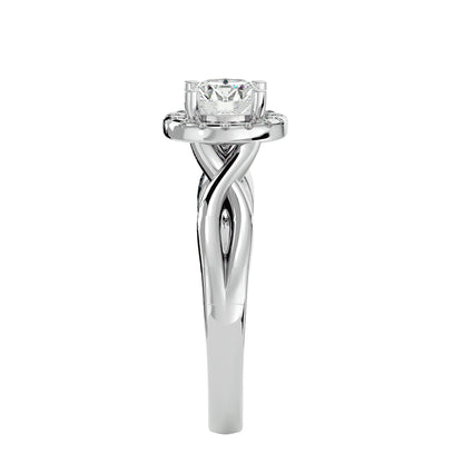 Emilia Halo Diamond Engagement Ring
