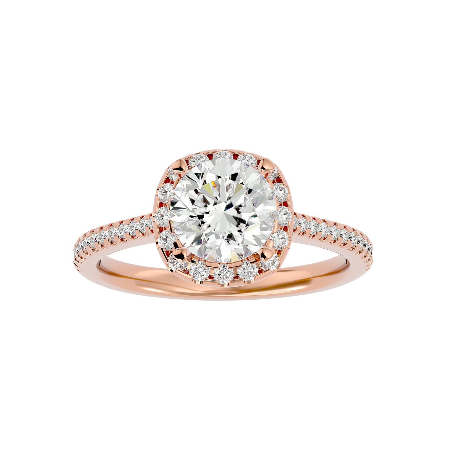 Bianca Halo Diamond Engagement Ring