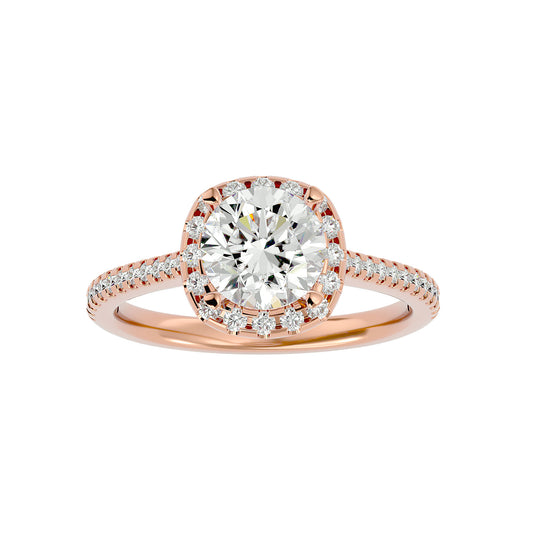 Bianca Halo Diamond Engagement Ring