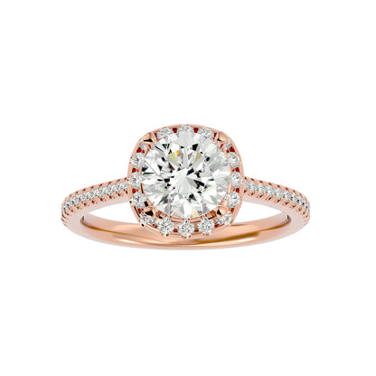 Bianca Halo Diamond Engagement Ring