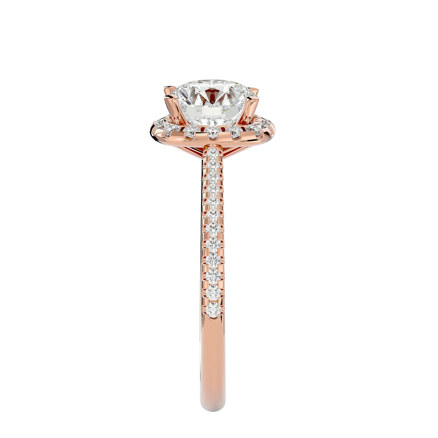Bianca Halo Diamond Engagement Ring