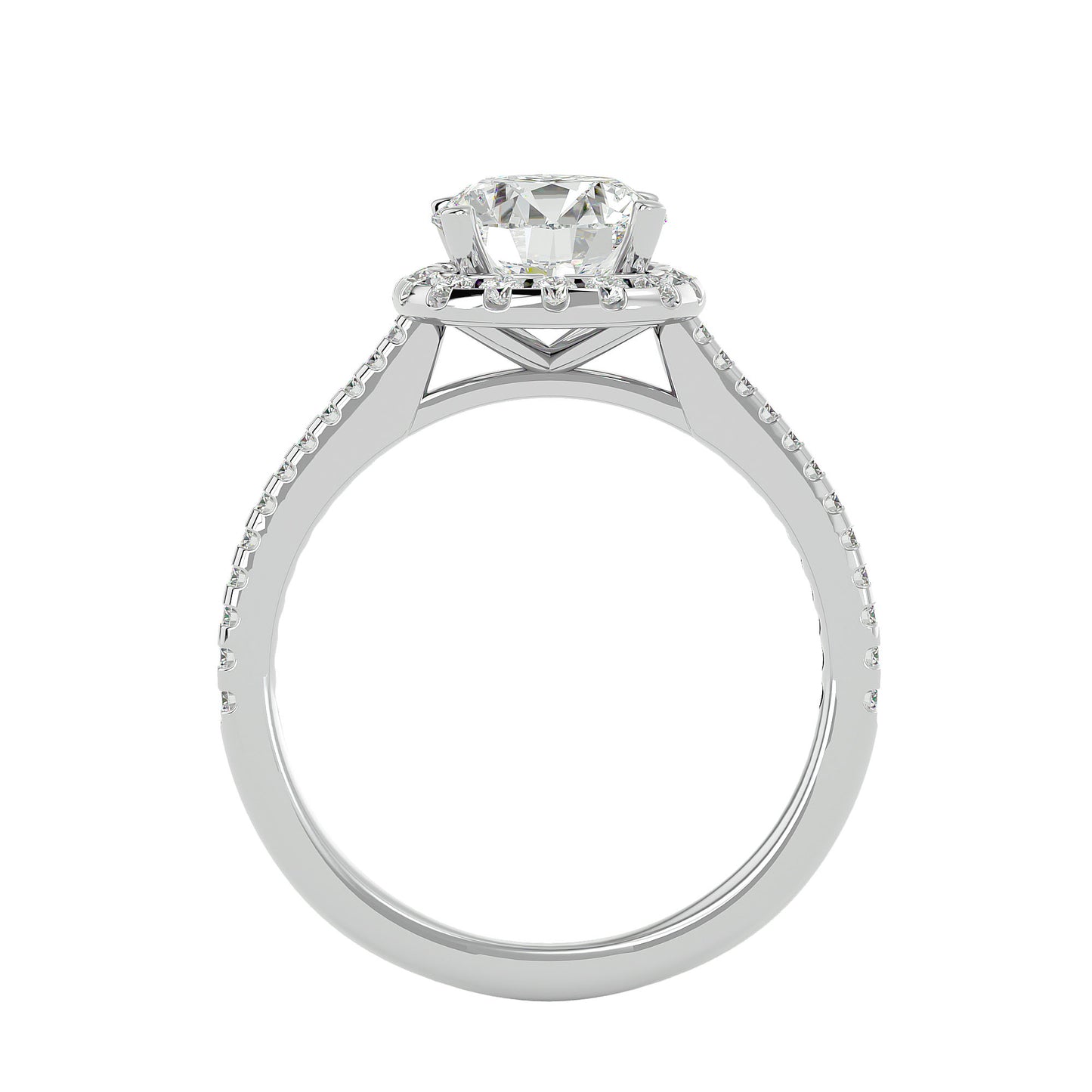 Bianca Halo Diamond Engagement Ring