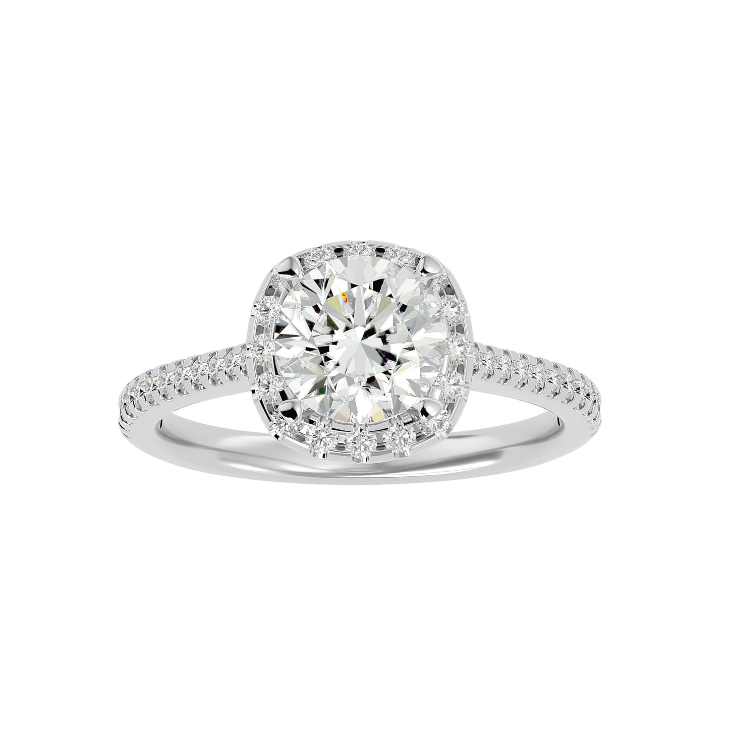 Bianca Halo Diamond Engagement Ring