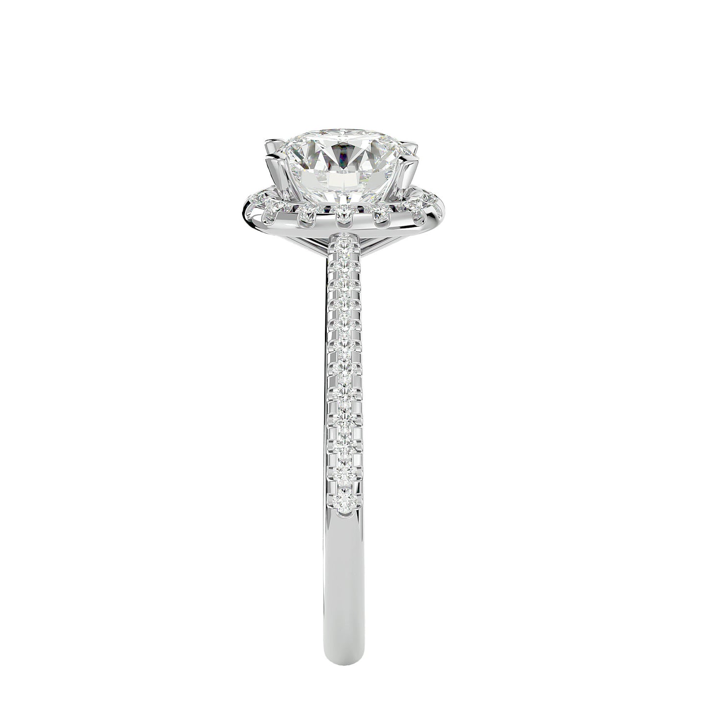 Bianca Halo Diamond Engagement Ring