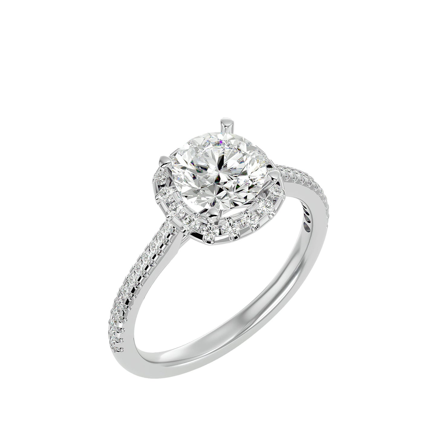 Bianca Halo Diamond Engagement Ring