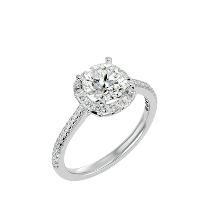Bianca Halo Diamond Engagement Ring