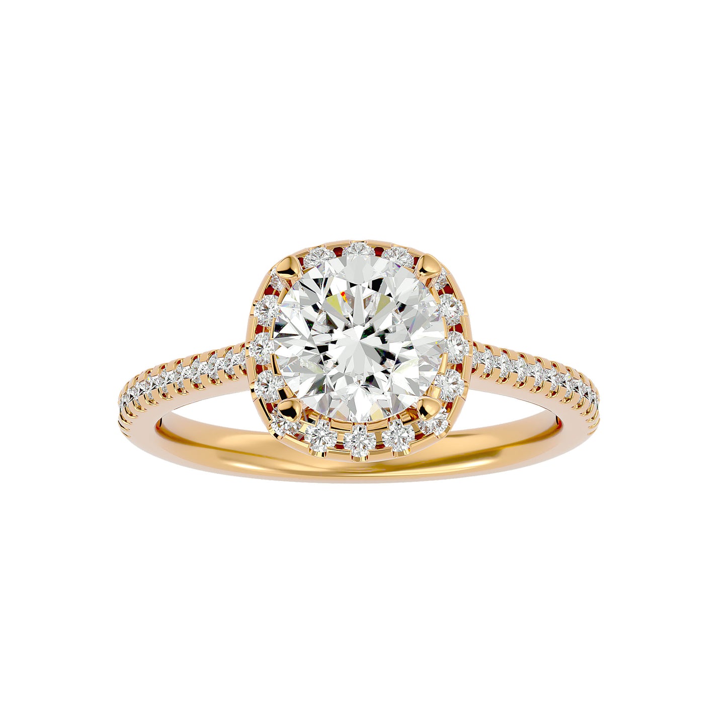 Bianca Halo Diamond Engagement Ring