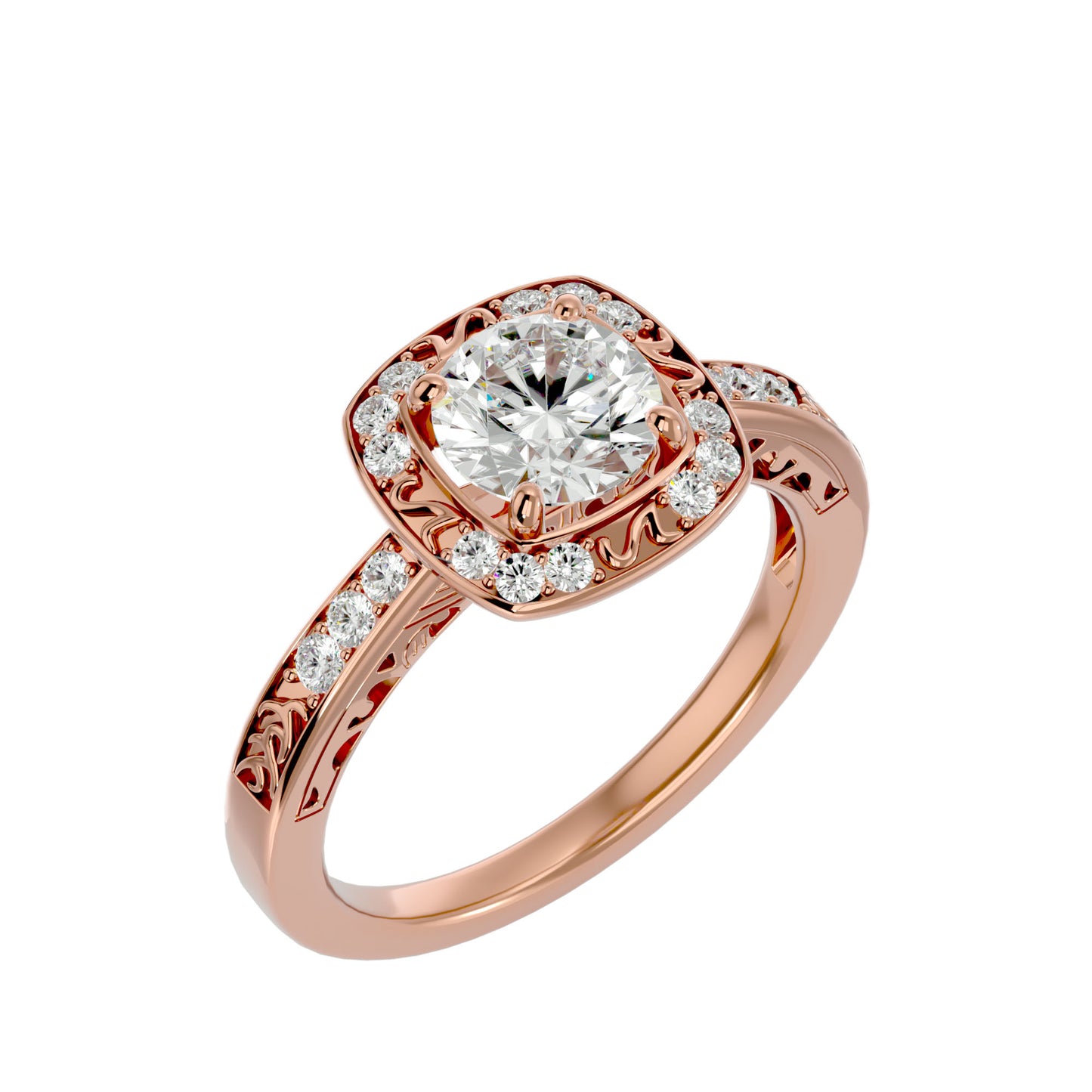 Marigold Vintage Diamond Engagement Ring