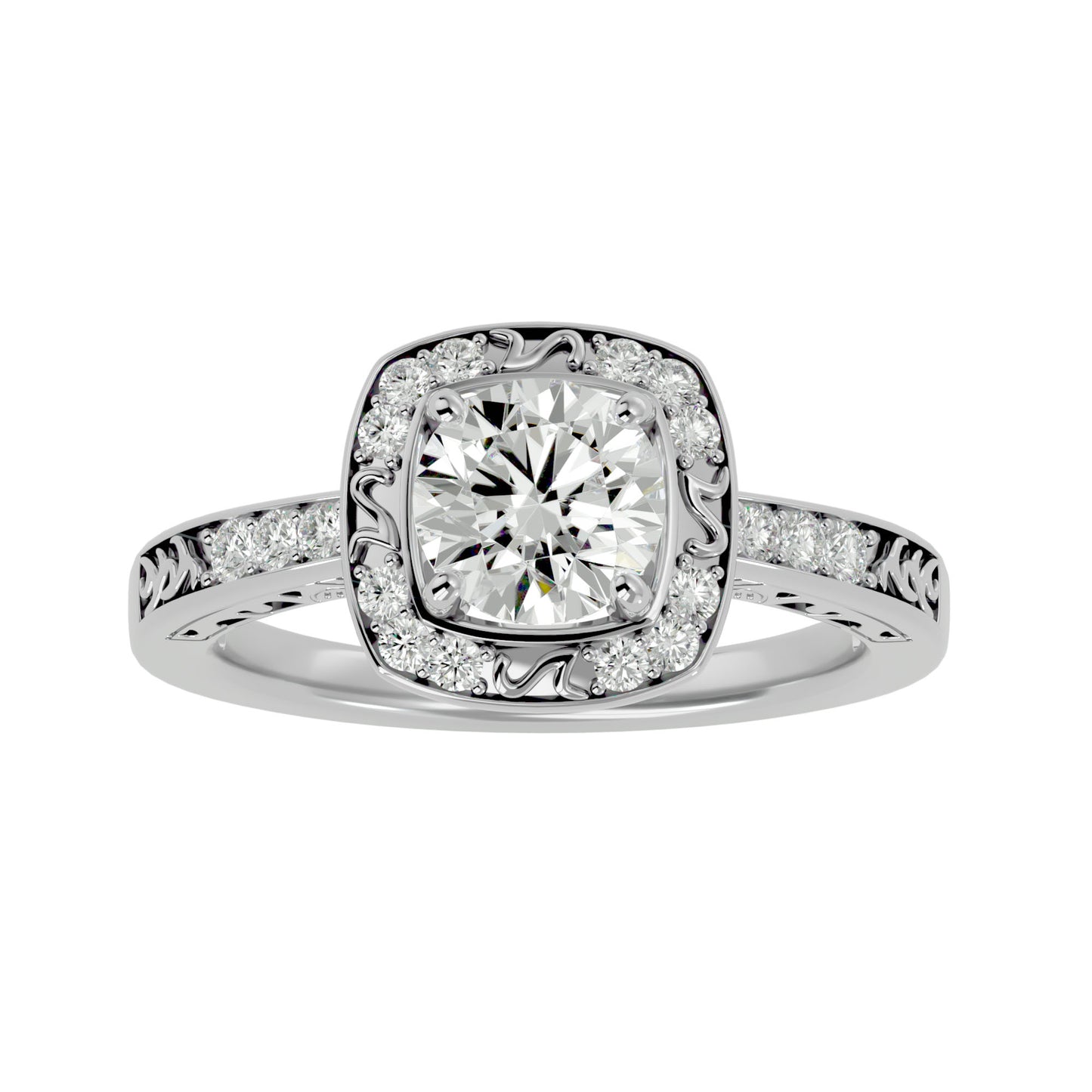 Marigold Vintage Diamond Engagement Ring