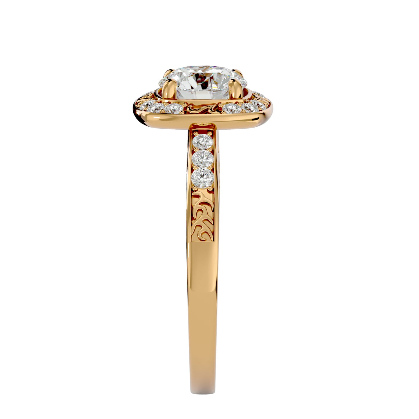 Marigold Vintage Diamond Engagement Ring