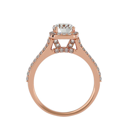 Elowen Halo Diamond Engagement Ring