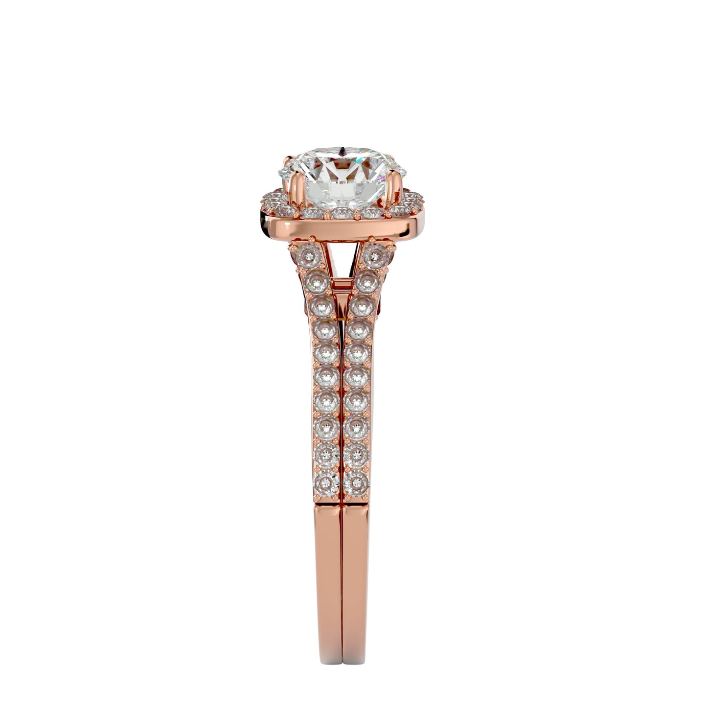 Elowen Halo Diamond Engagement Ring