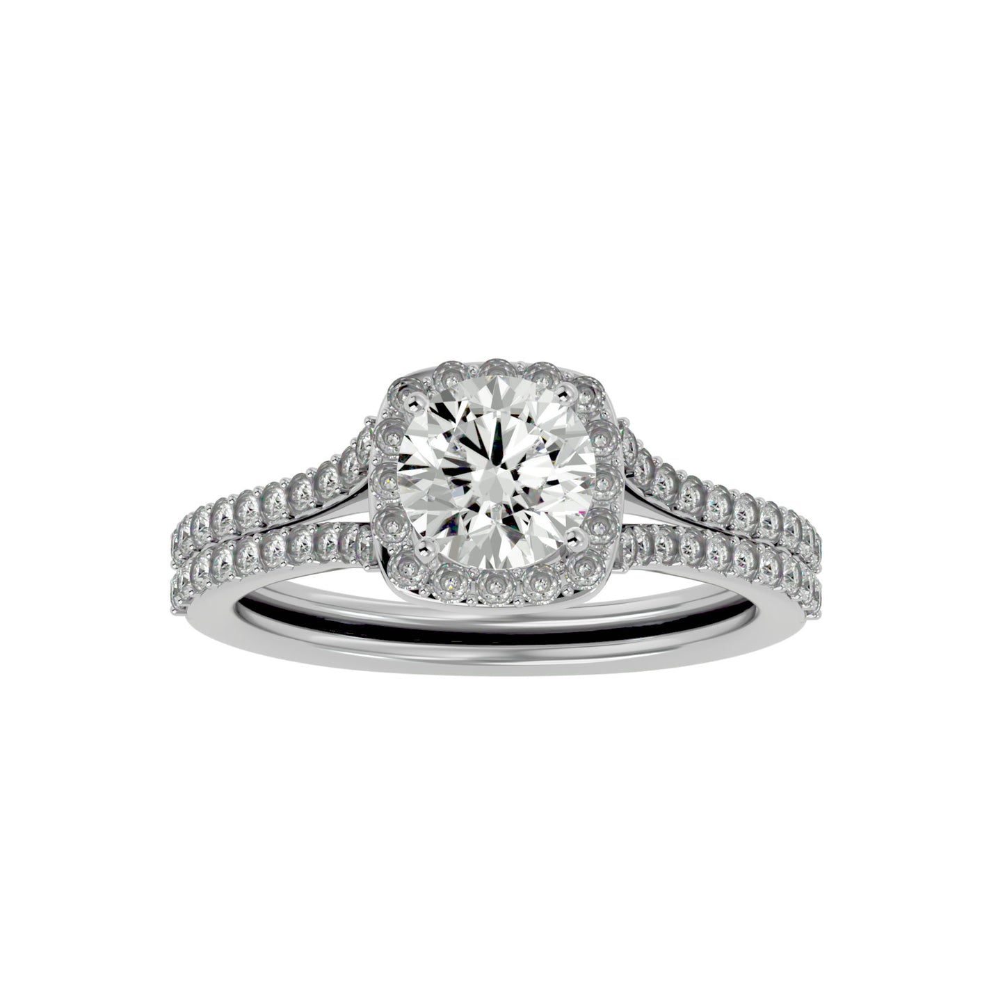Elowen Halo Diamond Engagement Ring