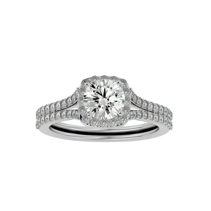 Elowen Halo Diamond Engagement Ring