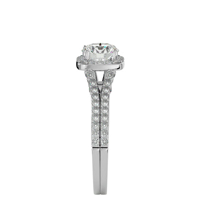Elowen Halo Diamond Engagement Ring