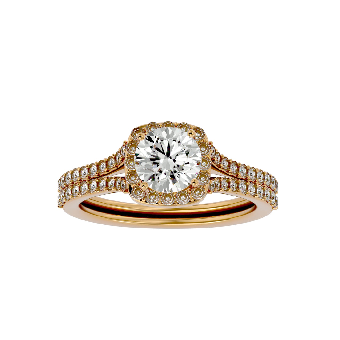 Elowen Halo Diamond Engagement Ring