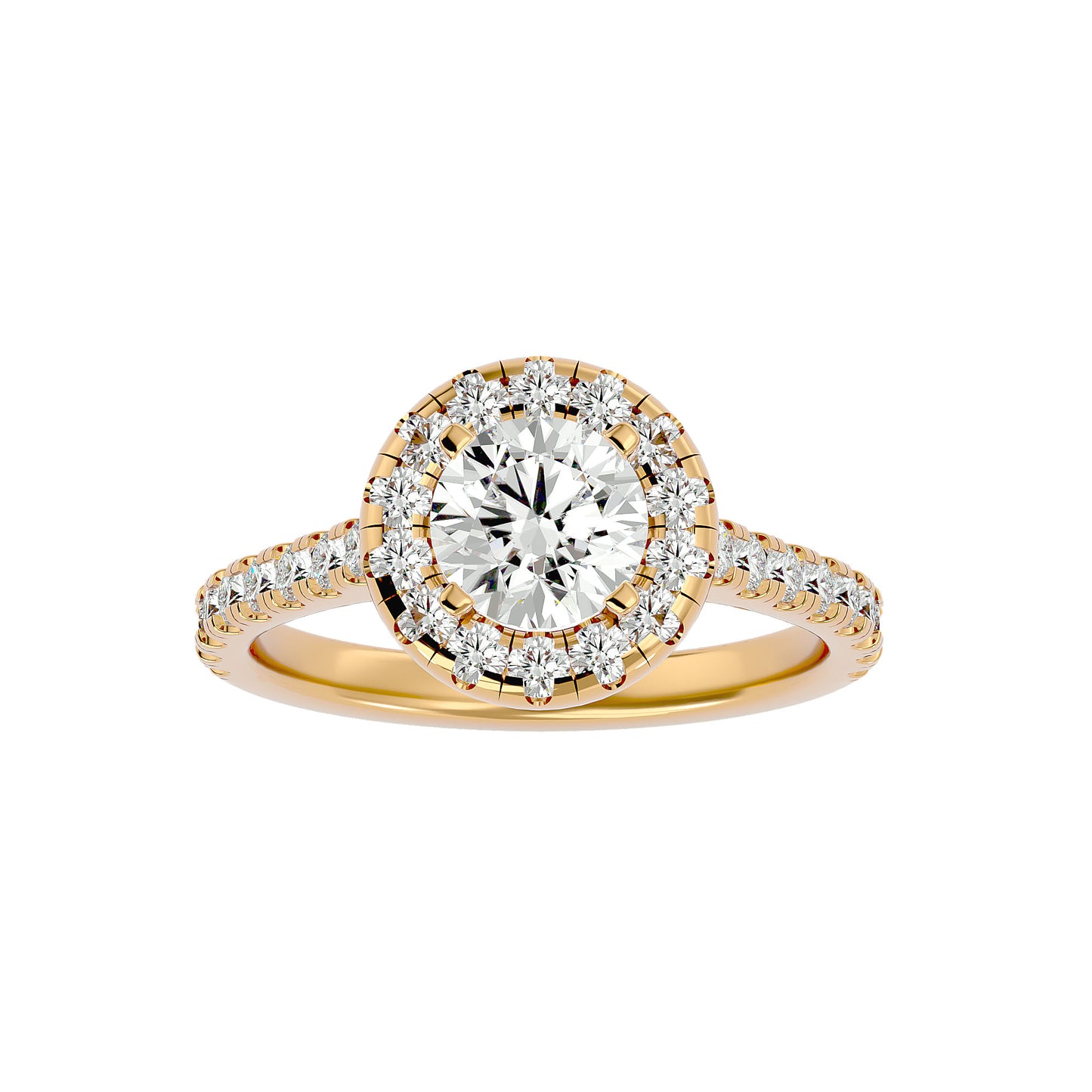 Harriet halo diamond engagement ring