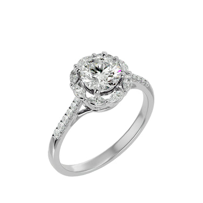 Odessa Marquise Halo Diamond Engagement Ring